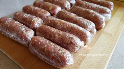 how to cook longganisa with plastic|Skinless Longganisa .